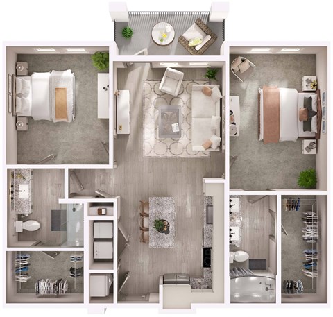 B1 Floor Plan at Livano Pflugerville, Pflugerville, TX, 78660